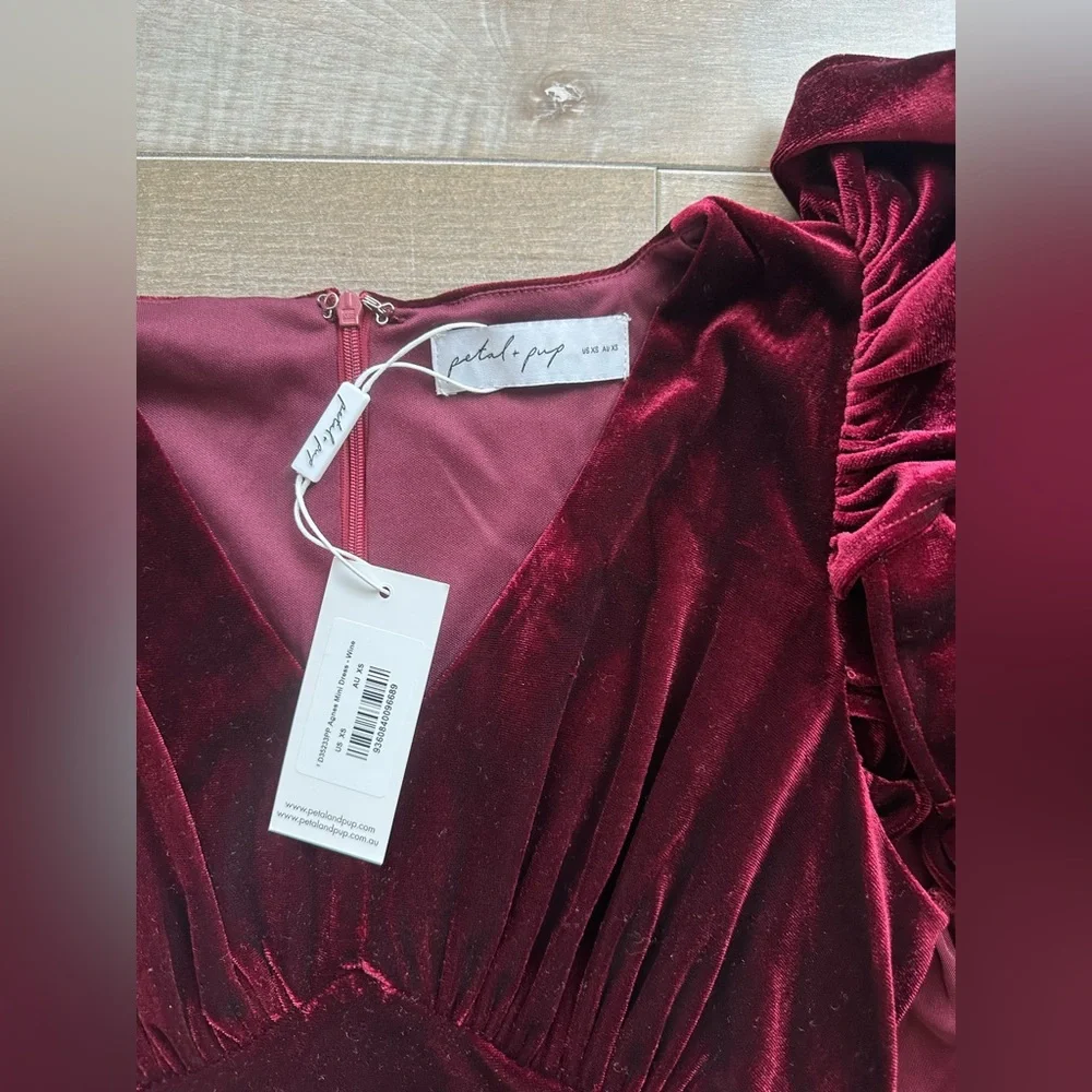 Petal & Pup Agnes Mini Skirt in Wine - Picture 10 of 10